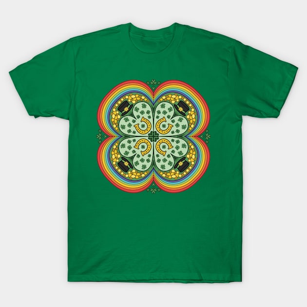 St Patrick’s Day Mandala T-Shirt by seeannadraw